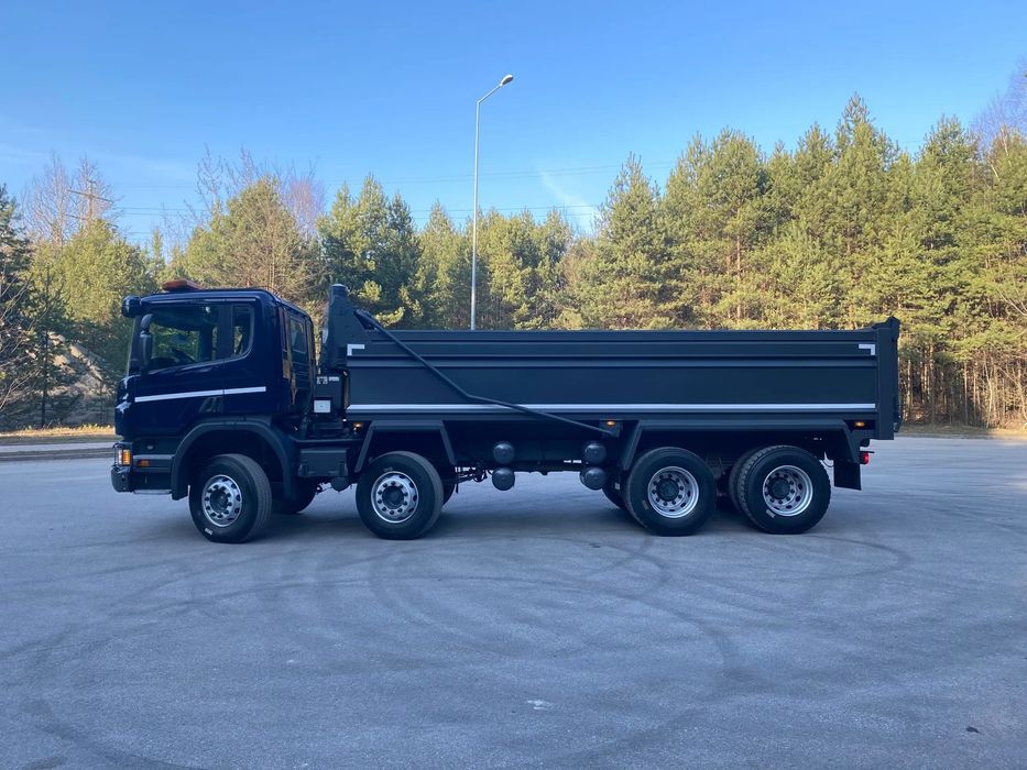 Scania P410  8X4, tara 12500, WAGA W KIPRZE! duża ładowność, automatyczna plandeka