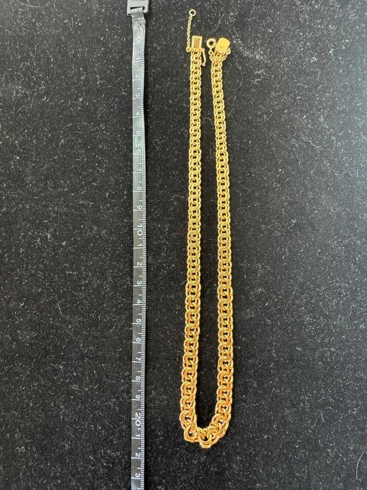 Gargantilha Malha Batida em Ouro 18K Maciço – 44.6g