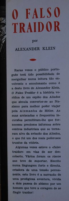 O Falso Traidor de Alexander Klein