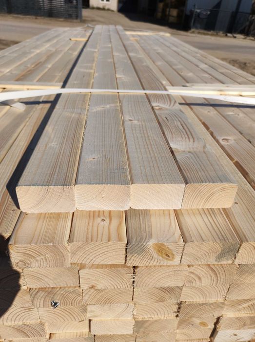 Kantówka strugana 38x63 Legar Łata Deska elewacyjna Deska tarasowa