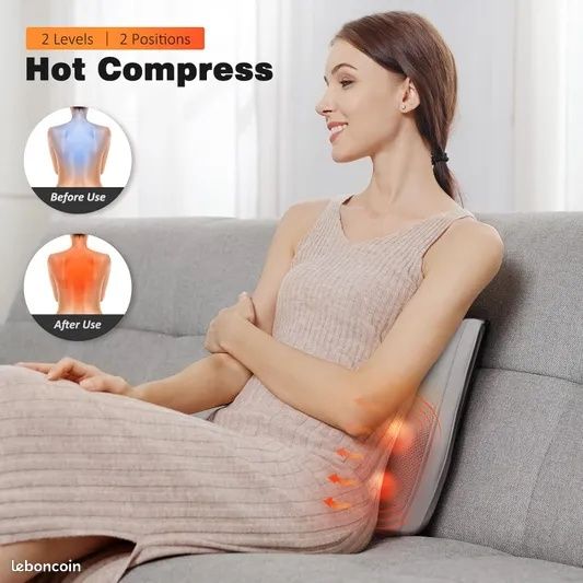 Унікальна 3D-масажна подушка -масажер SHIATSU