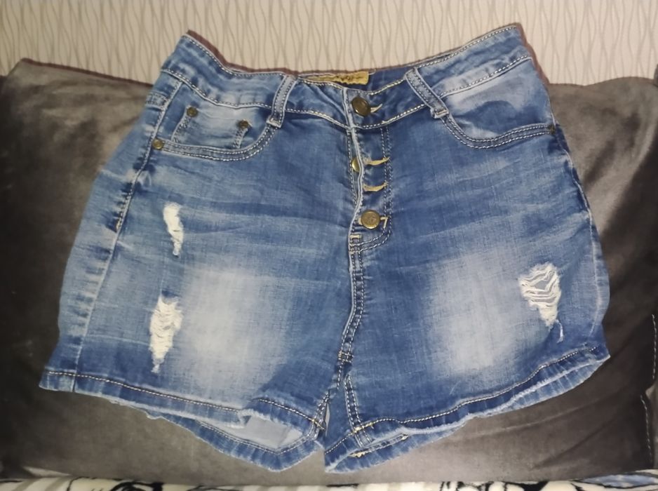 Юбка  и  шорты джинсовые .