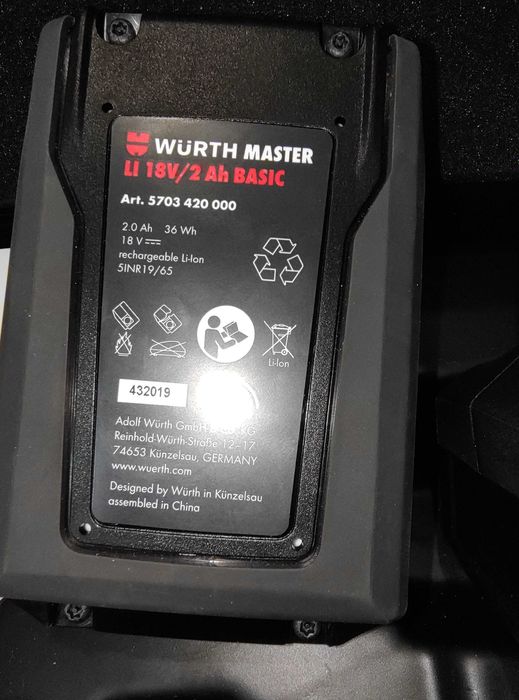 Wiertarko wkrętarka WURTH MASTER  ABS 18 BASIC