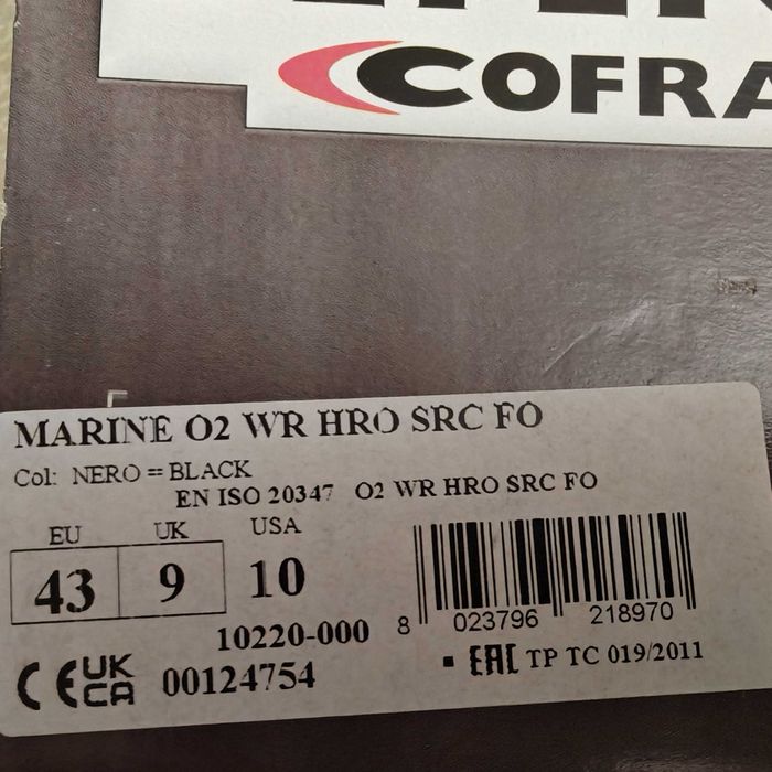 COFRA MARINE O2 WR HRO SRC FO METAL FREE 43 gore-tex trzewiki buty