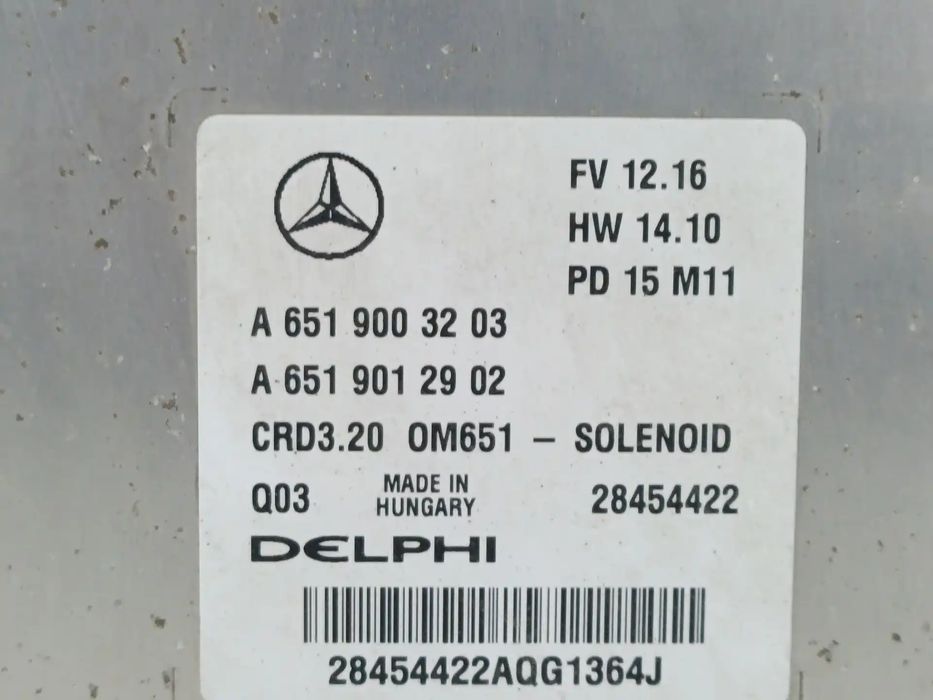 Centralina De Motor Uce MERCEDES-BENZ SPRINTER 3-T FURGÓN (B906) 213 CDI (906.611, 906.613) A6519003203