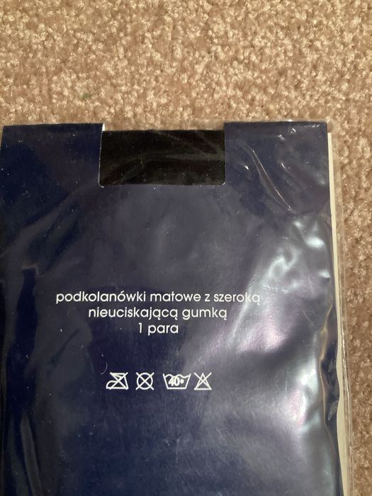 Podkolanówki z gumką nieuciskową  2 opakowania
