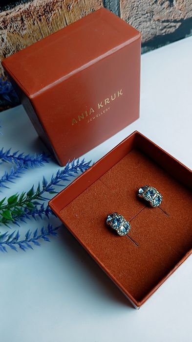 Cyrkoniowe kolczyki prezent biżuteria