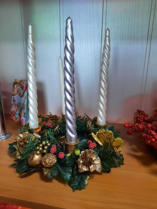 Новогодний подсвечник