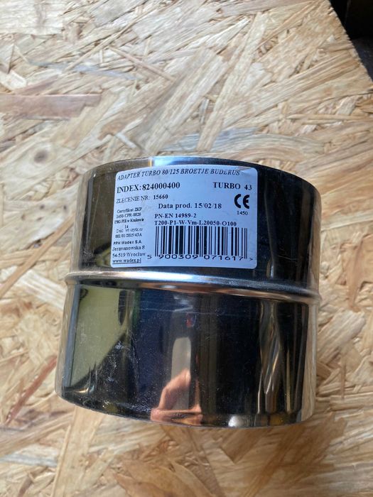 Wadex Adapter Dwuscienny Turbo 80/125 Broetje Buderus