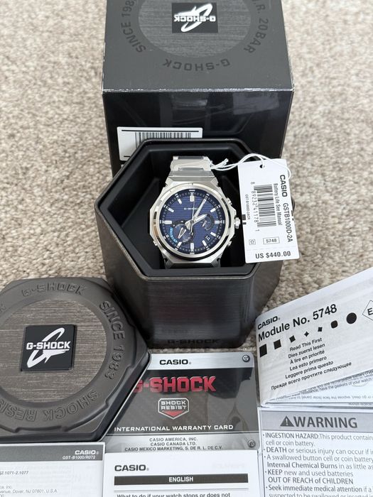 Чоловічий годинник Casio G-Shock GST-B1000D-2A Новинка! Оригвнал!