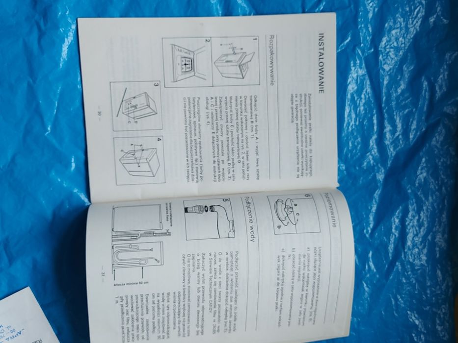 Instrukcja obsługi pralki automatycznej Candy 1994rok