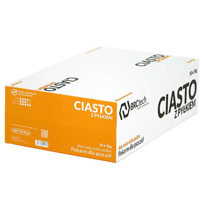 Pokarm Ciasto dla pszczół 10 x 1 kg z Pyłkiem białkiem i Witaminami