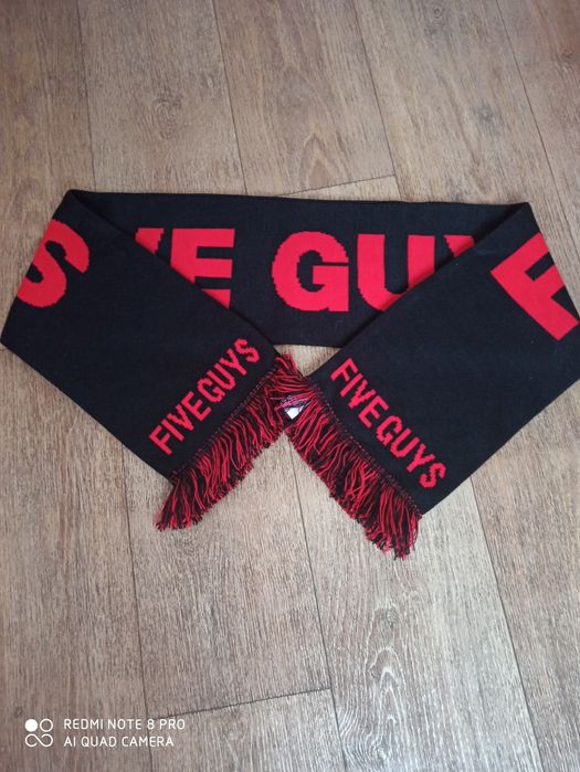 Шарф брендовый Five guys. Англия. Оригинал. Новый. 150см/20см.