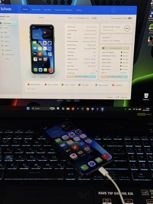 IPhone 11 Pro 64Gb, Neverlock, акб - 100%