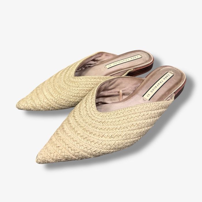Mules de Ráfia Zara (tamanho 37)