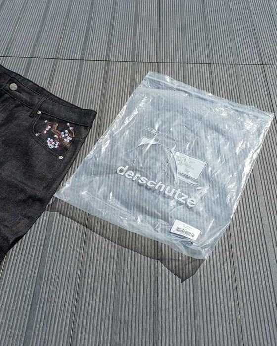 Calças Derschutze "blossom v2" Raw Denim Pants