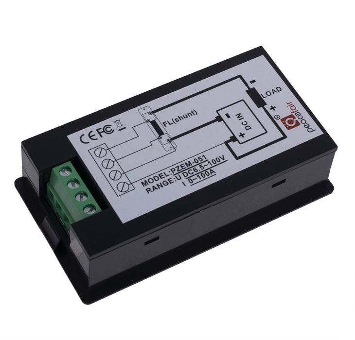 Вимірювальна панель PZEM-051 V / A / W / Wh (CG)