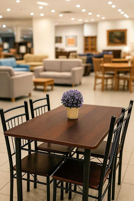 Mesa 4 cadeiras NOVAS cafes restaurantes particulares paga na entrega