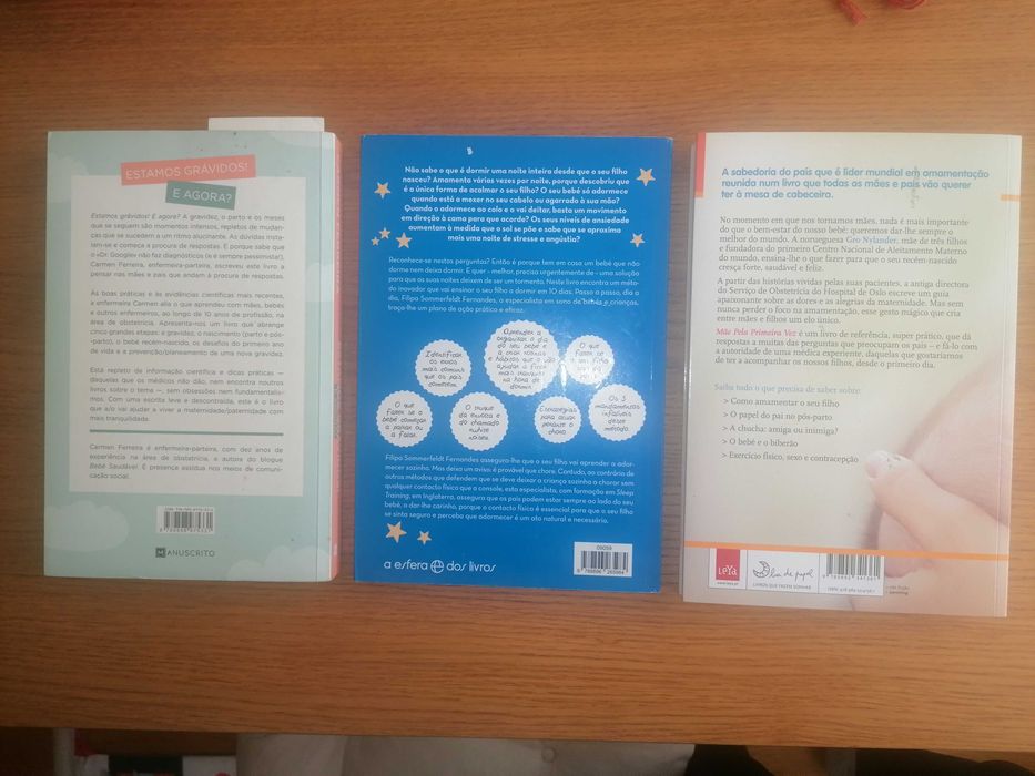 Livros de parentalidade / puericultura em ótimo estado