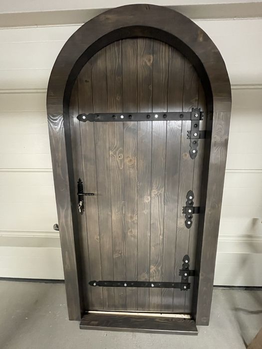 Drzwi do piwniczki na wymiar 5cm , Łukowe ziemianek pom.gospodarcze