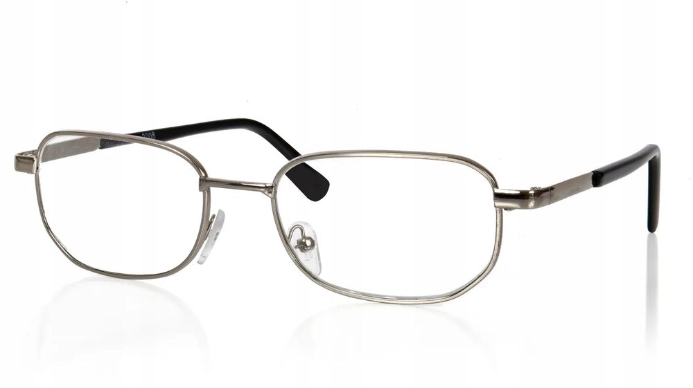 Okulary Korekcyjne Mocne Metalowe Plus Sześć +6,00 Do Czytania