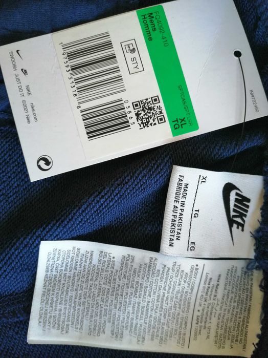 Męskie Szorty Dresowe NIKE – Rozmiar XL – Granatowe