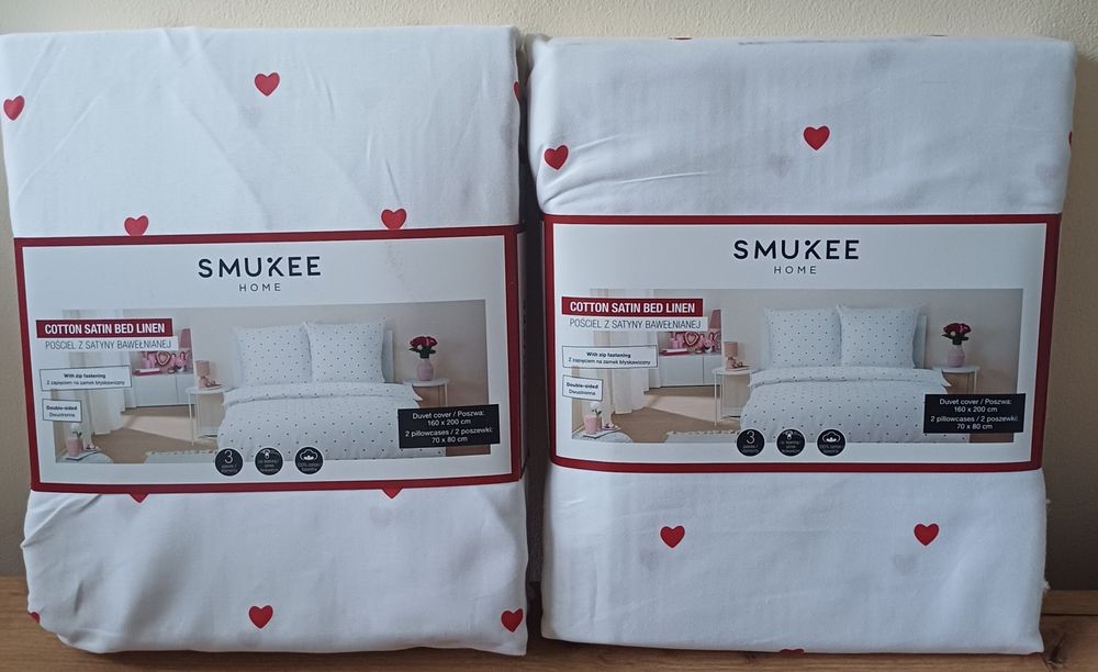 Pościel bawełniana walentynkowa 160x200