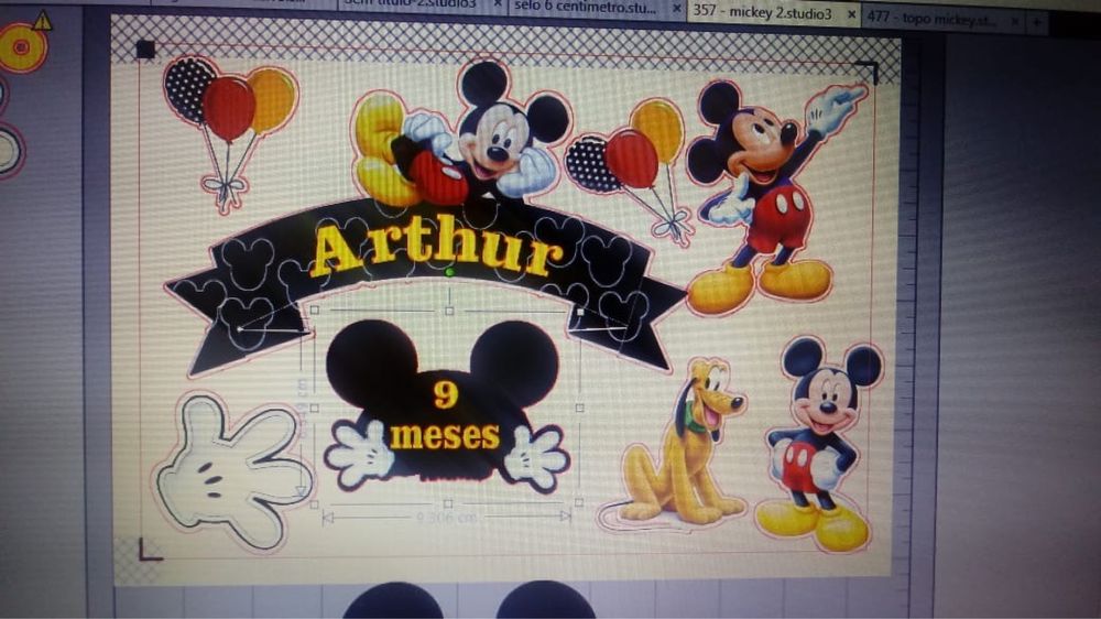 Topper personalizados para bolos