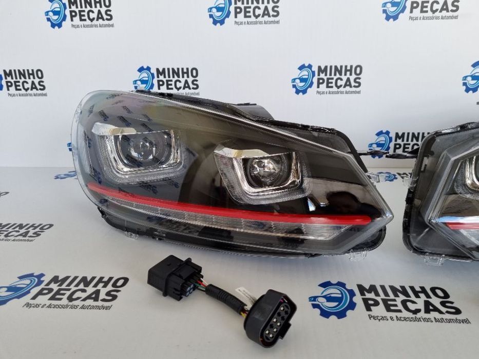 Faróis Golf 6 3D LED DRL U