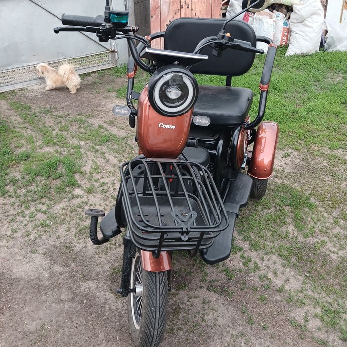 Трицикл Corso «LOGAN PRO» двигун 1200W, акумулятор 72V 28Ah графеновий