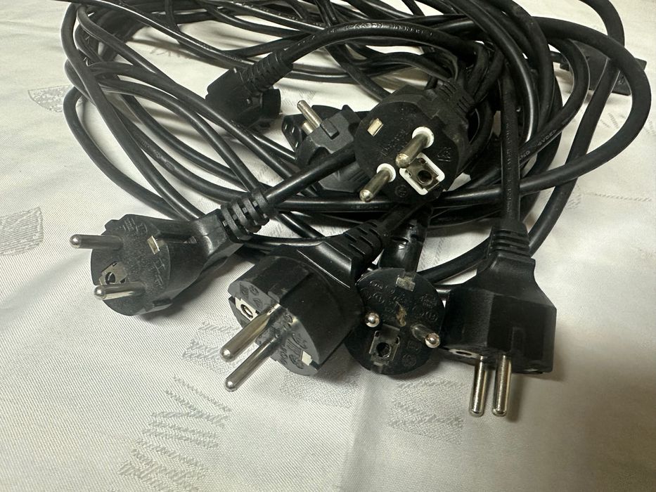 7 sztuk kabel zasilający drukarka komputer