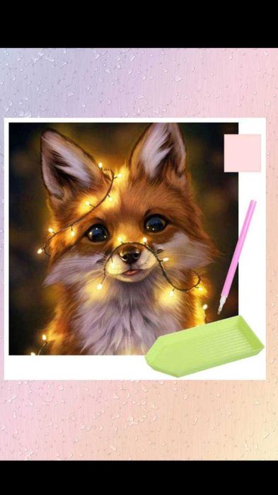 Haft diamentowy mozaika  Lis 5D