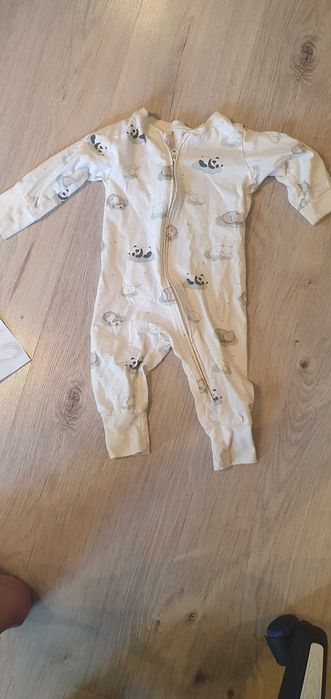 Zestaw ubranek niemowlęcych 68: body + pajac + spodnie
