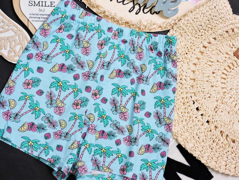 Primark - bawełniane szorty palmy r 152