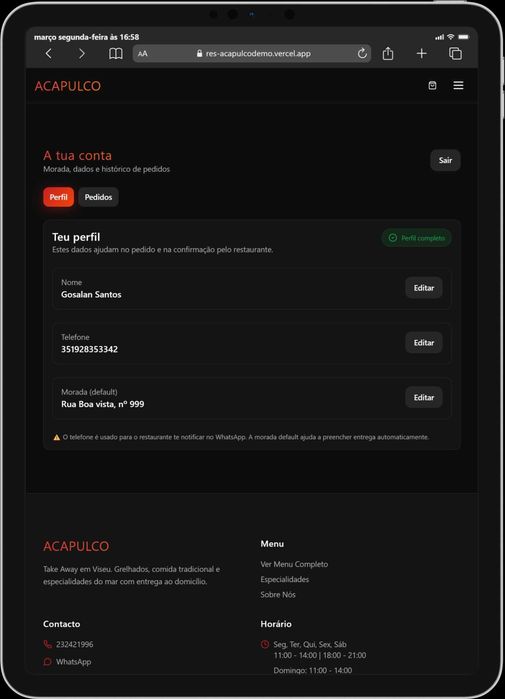 Faço Sites Profissionais para Restaurantes e Negócios Locais