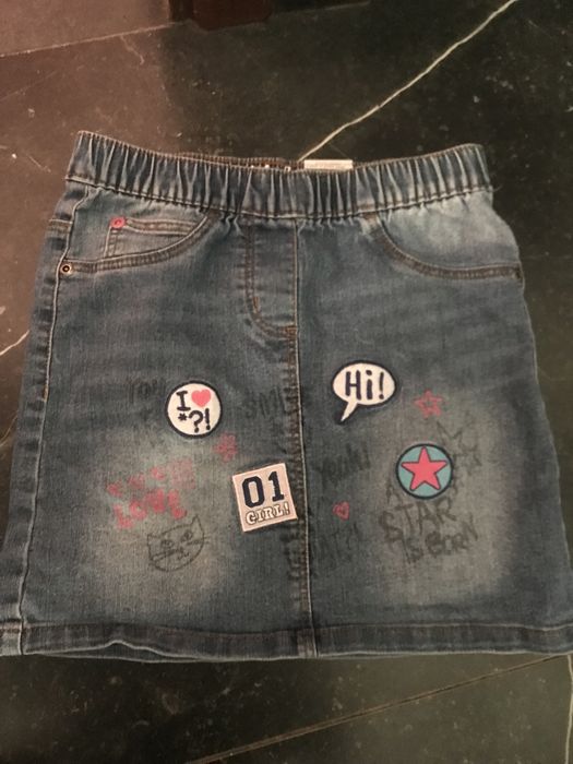 Spódnica modna jeans rozm.134 metki