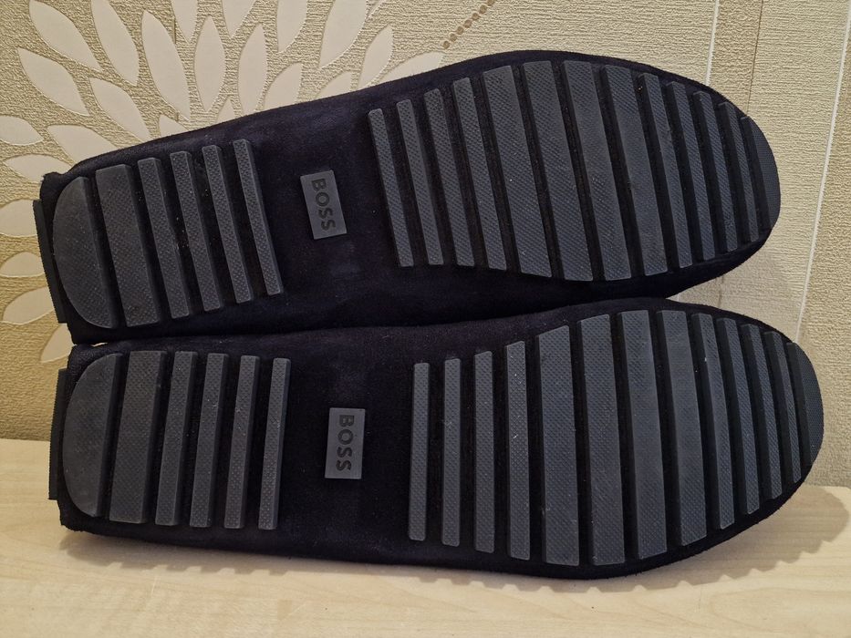 Шкіряні чоловічі мокасини Hugo Boss р.46