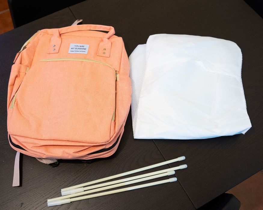 Mochila para troca de fralda