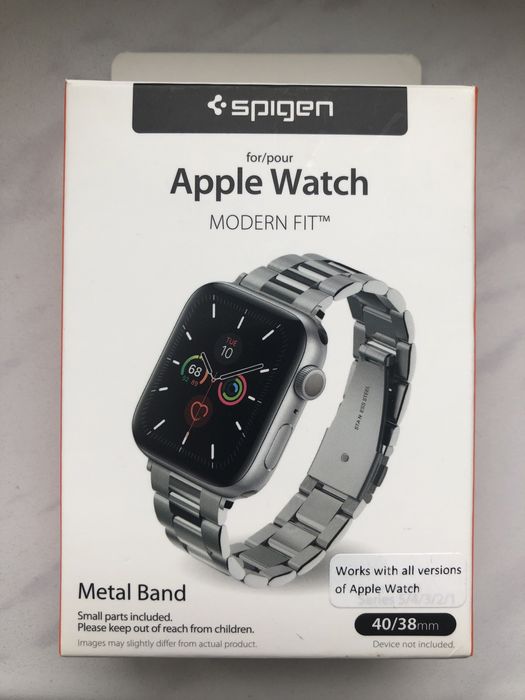 srebrna bransoleta SPIGEN MODERN FIT BAND APPLE WATCH 4/5/6/7, 38/40mm