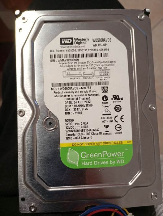Disco rígido novo 500gigas