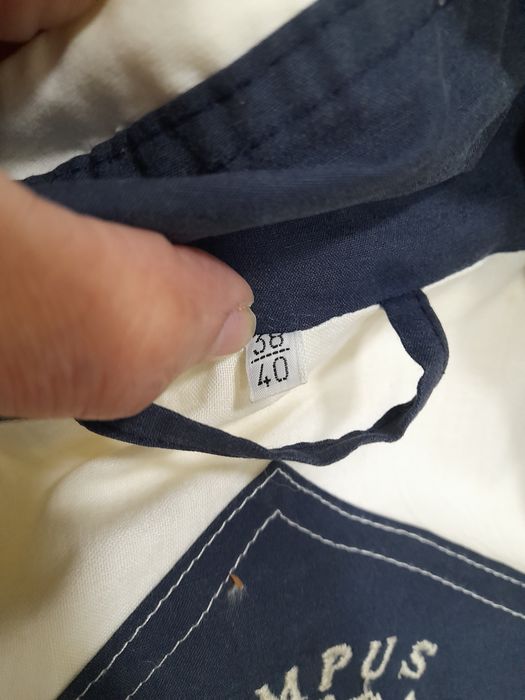 Parka unisexo, perola e azul marinho da campus society