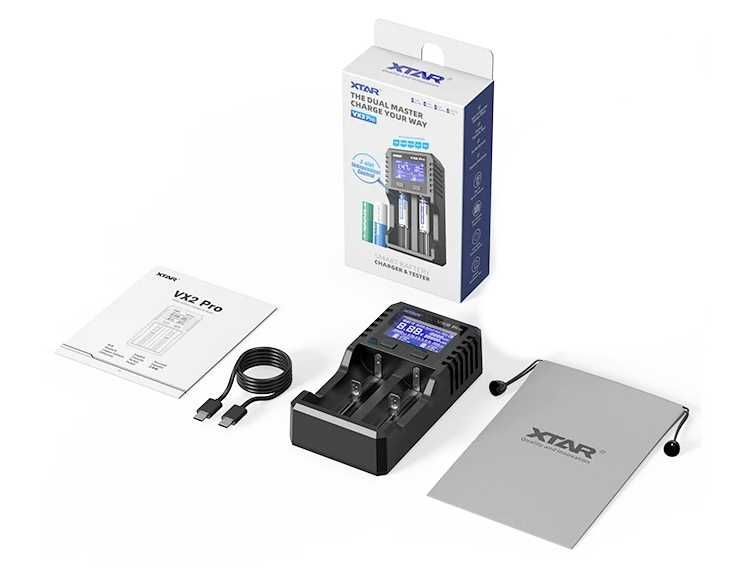 XTAR VX2 PRO Зарядний пристрій Li-ion 1.5V 3.7V NiMH 1.2V LiFePO4