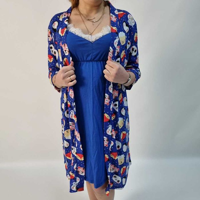 Халат і нічна сорочка для вагітних, годування, в пологовий будинок