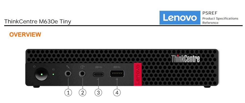 LENOVO Thinkcentre M630e i3 8Gb  Win 11 Pro