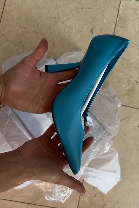 Голубые, синие, бирюзовые, лазурные туфли. Jimmy Choo. 22,5