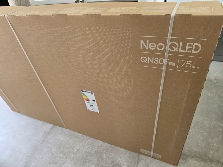 TV Samsung NeoQLED QN80F 75 polegadas nova a estrear selada com fatura e garantia Samsung Portugal