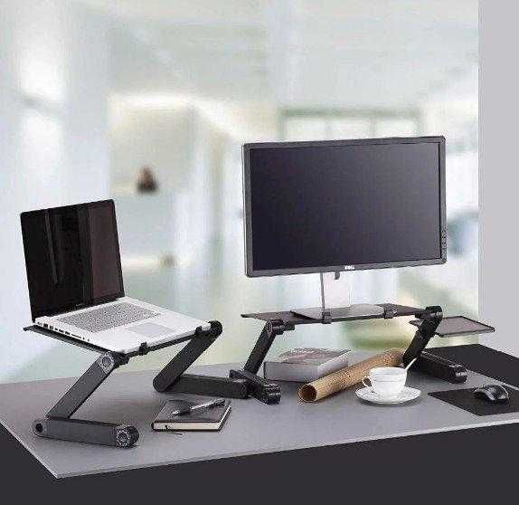 Столик-підставка для ноутбука Laptop Table T8 з охолодженням