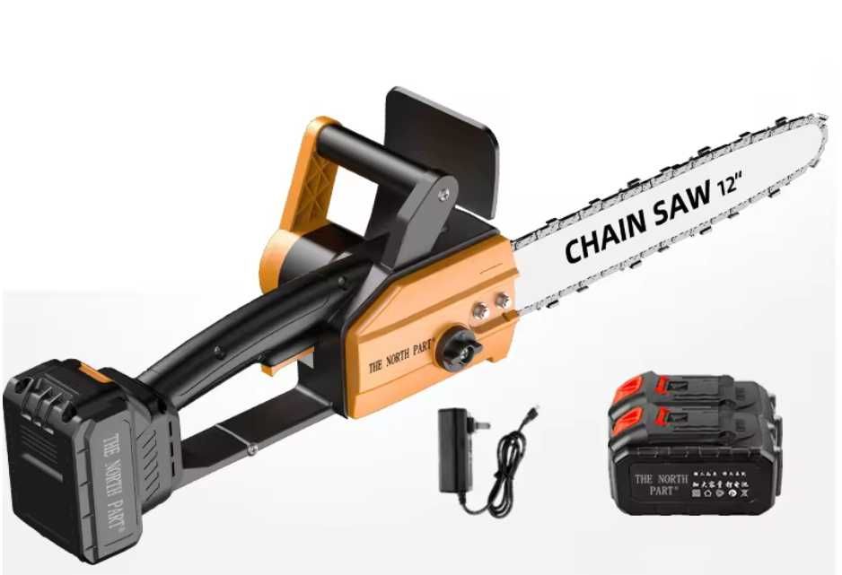 аккумуляторная цепная электропила (как бензопила) 12 дюймов