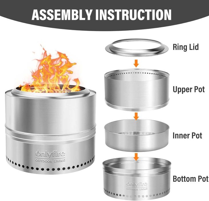 Palenisko bezdymne Onlyfire 50 cm