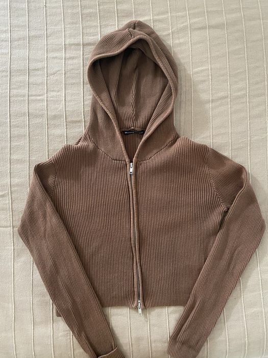 Casaco Curto Castanho - Brandy Melville